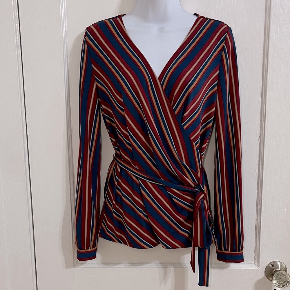 Ann Taylor Long Sleeve Striped Top Size SP NWT